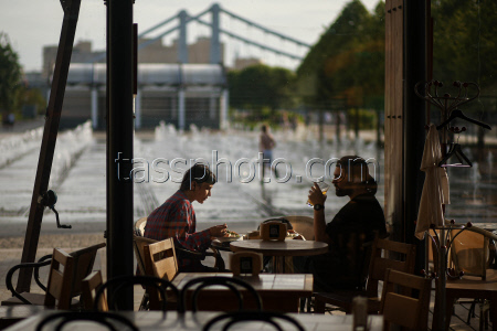 Warm weather in Moscow