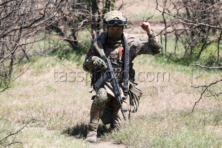 Motor rifle regiment training in Zaporozhye Region