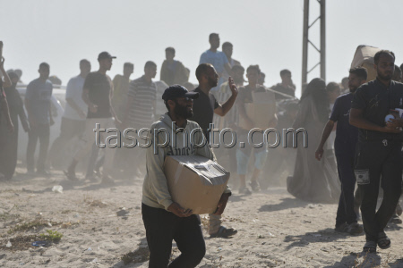 Доставка гуманитарной помощи в сектор Газа организацией Gaza Humanitarian Foundation