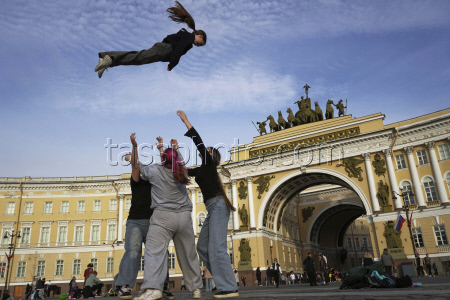APTOPIX Russia Daily Life