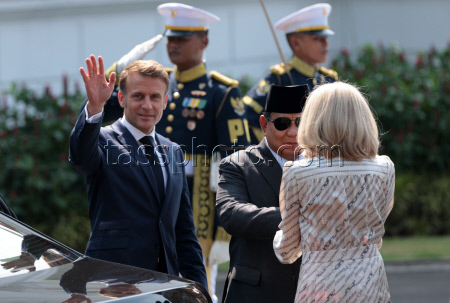 France's President Emmanuel Macron visits Indonesia