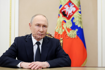 Russian President Putin delivers video address on Border Guards Day