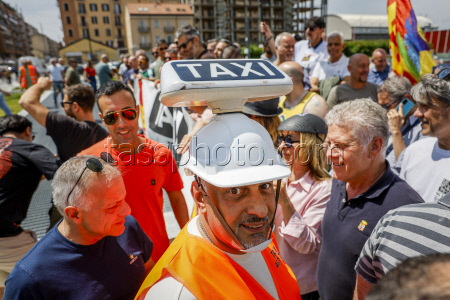 Torino, Protesta Taxi