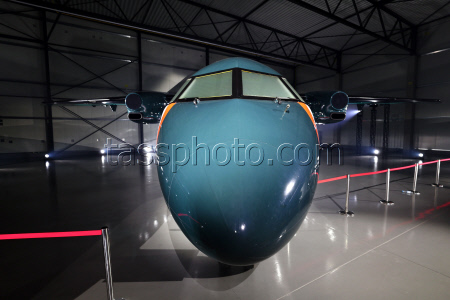 Презентация нового турбовинтового самолета D328eco, разработанный компанией Deutsche Aircraft, в немецком Веслинге