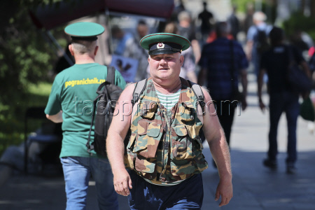 Празднование Дня пограничника в Москве