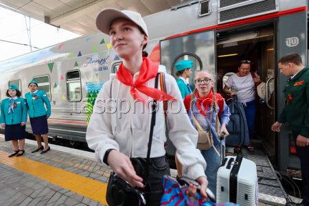 Artek summer camp welcomes children in Simferopol, Russia