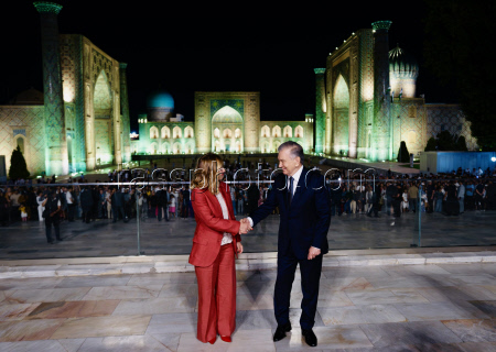 Meloni Visita L'Eternal City Col Presidente Dell'Uzbekistan