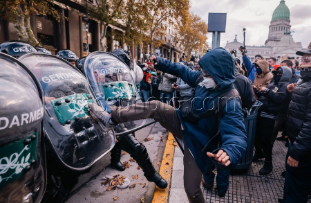 Argentinean retiree protest in Buenos Aires