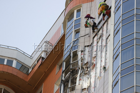 Aftermath of drone attack on Moscow