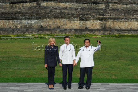French President Emmanuel  Macron visits Indonesia