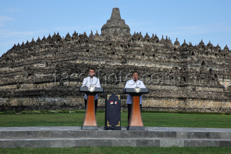 French President Emmanuel  Macron visits Indonesia