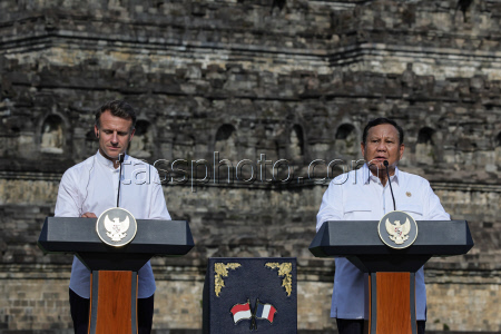 French President Emmanuel  Macron visits Indonesia