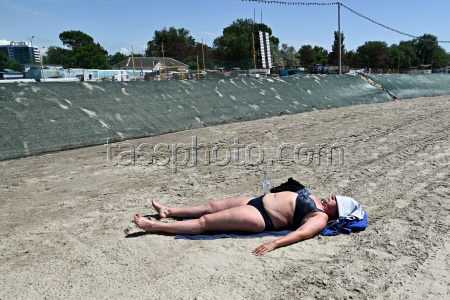 Anapa beaches in southern Russia