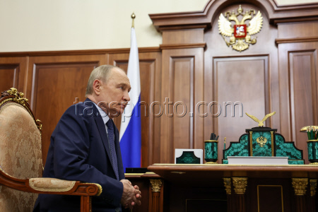 Встреча президента РФ Путина и главы фонда "Круг добра" Ткаченко
