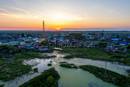 Village of Parizh in Chelyabinsk Region, Russia