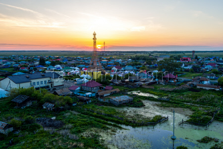 Village of Parizh in Chelyabinsk Region, Russia
