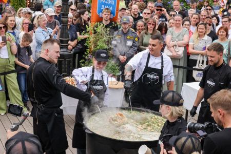Food festival Moscow Rides the Wave. The Fish Week