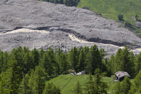 Aftermath of Birch Glacier collapse in Switzerland
