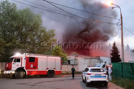 Пожар в Красногорске