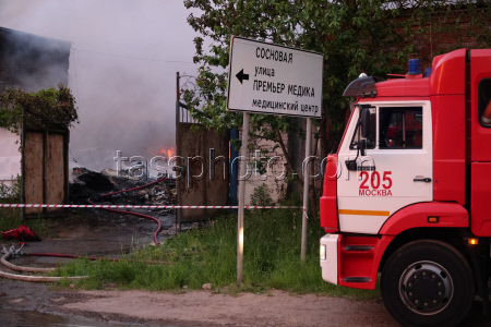 Пожар в Красногорске
