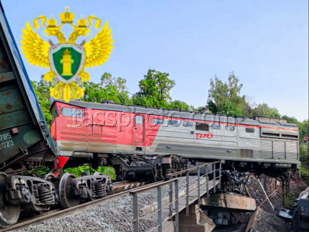 Обрушение железнодорожного моста в Курской области