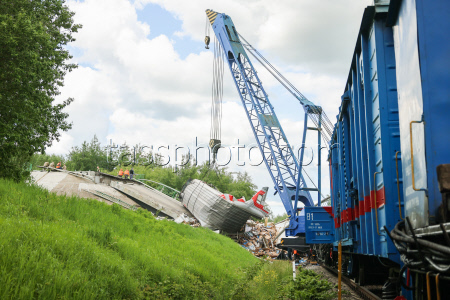Train derailment in Bryansk Region, Russia