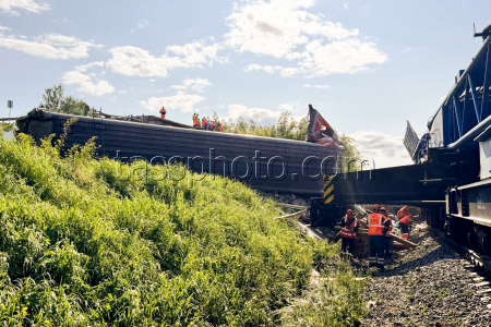 Train derailment in Bryansk Region, Russia