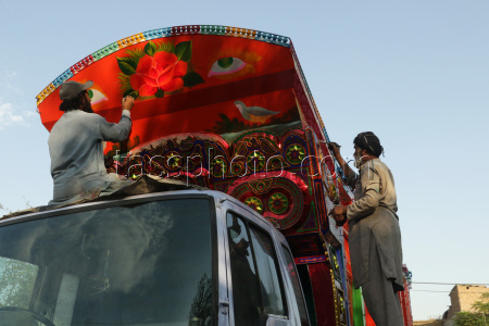 Truck art workshop in Rawalpindi