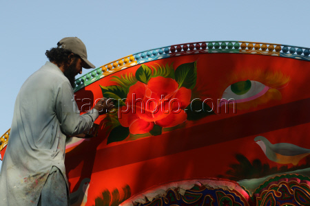 Truck art workshop in Rawalpindi