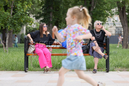 Празднование Дня защиты детей в Луганске