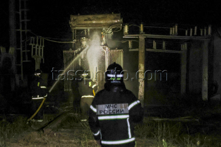 Ukrainian drone attack on electrical substation in Kherson Region