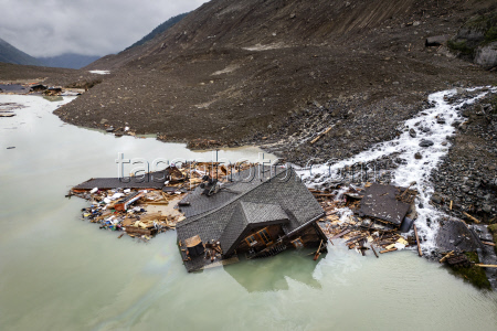 Aftermath of Birch Glacier collapse in Switzerland