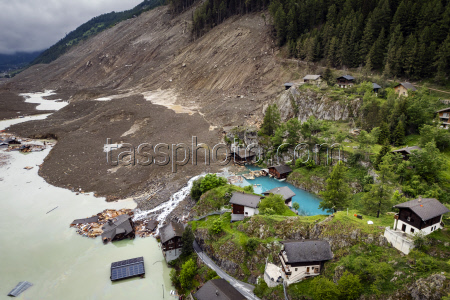 Aftermath of Birch Glacier collapse in Switzerland