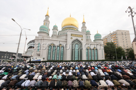 Празднование Курбан-байрама в Москве