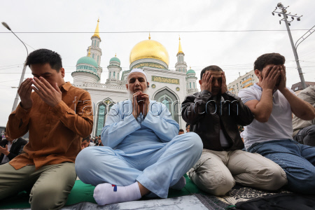Празднование Курбан-байрама в Москве